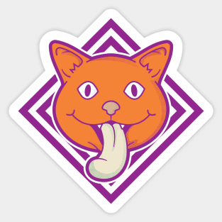 cute and cool cat Sticker